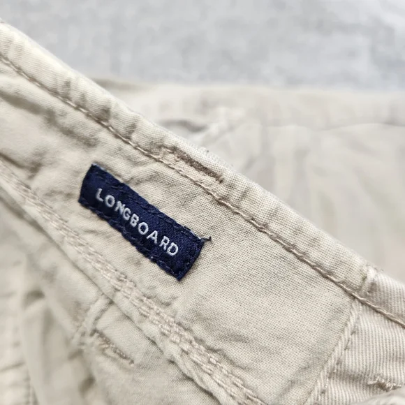 American Eagle mens khaki longboard shorts size 34 excellent used condition - Picture 6 of 9